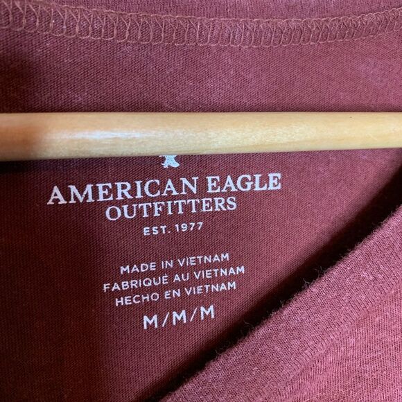 American Eagle crop fringe t-shirt. Medium - Picture 2 of 3